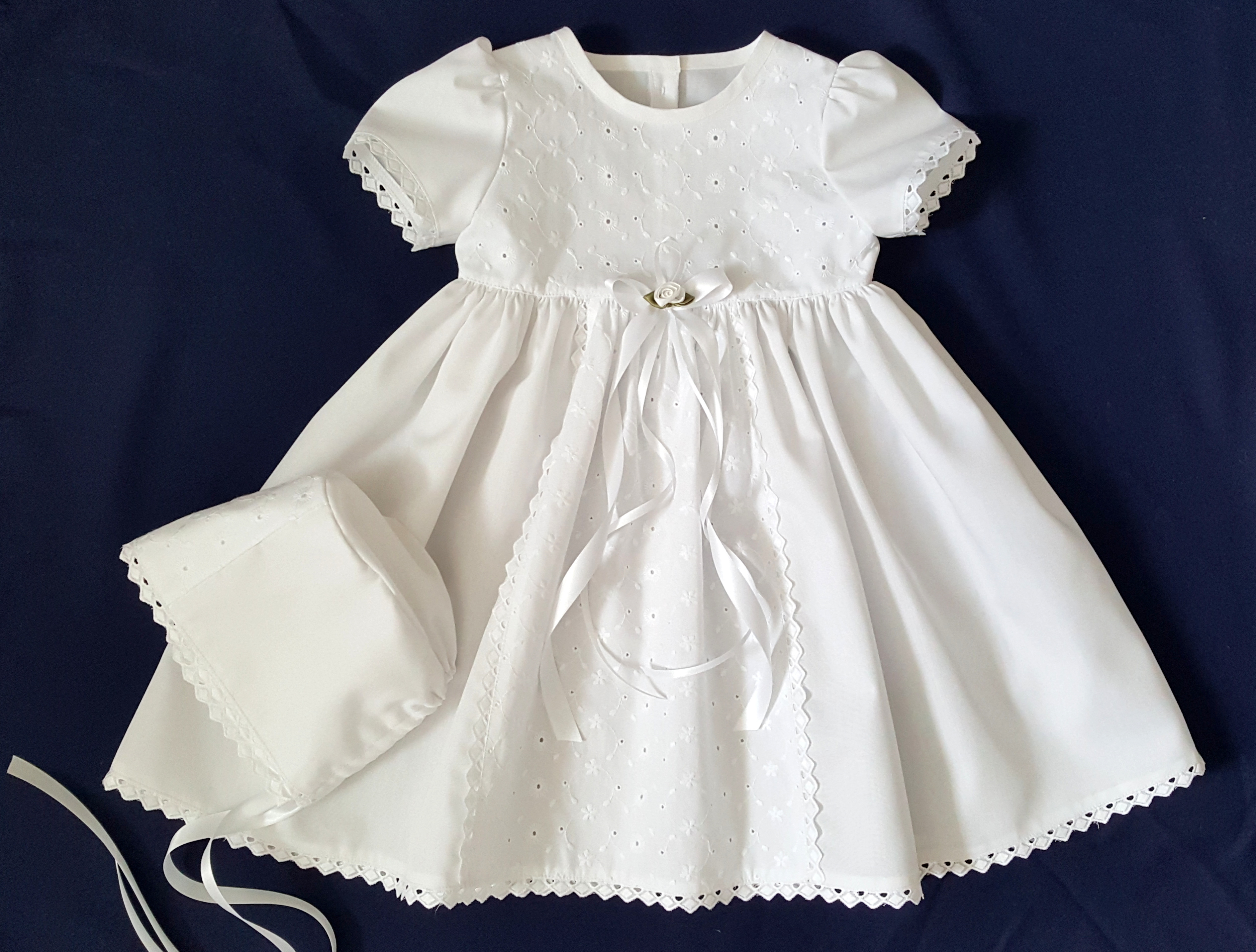 Nr.0ax2 Taufkleid Festkleid Taufgewand Kleid Taufe Hochzeit Babykleid 